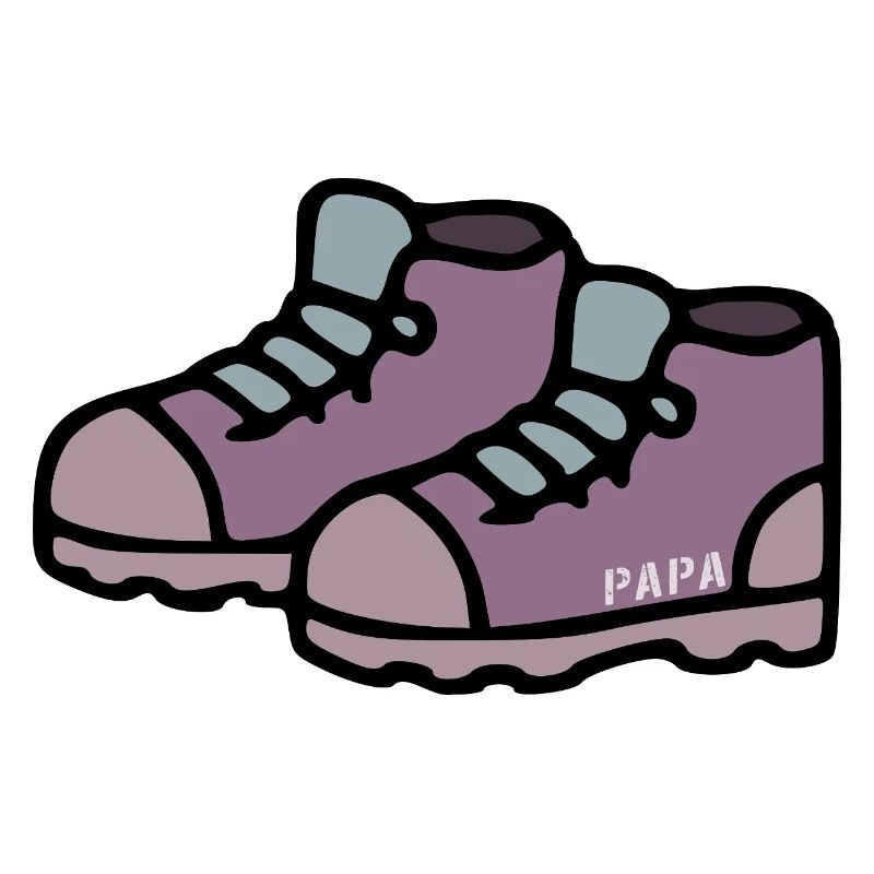 Wandern Wanderschuhe Papa