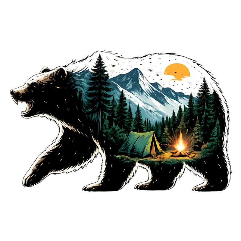 Bären-Abenteuer: Bergcamping