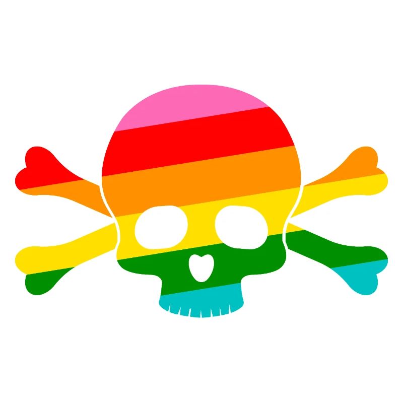 Crâne arc-en-ciel