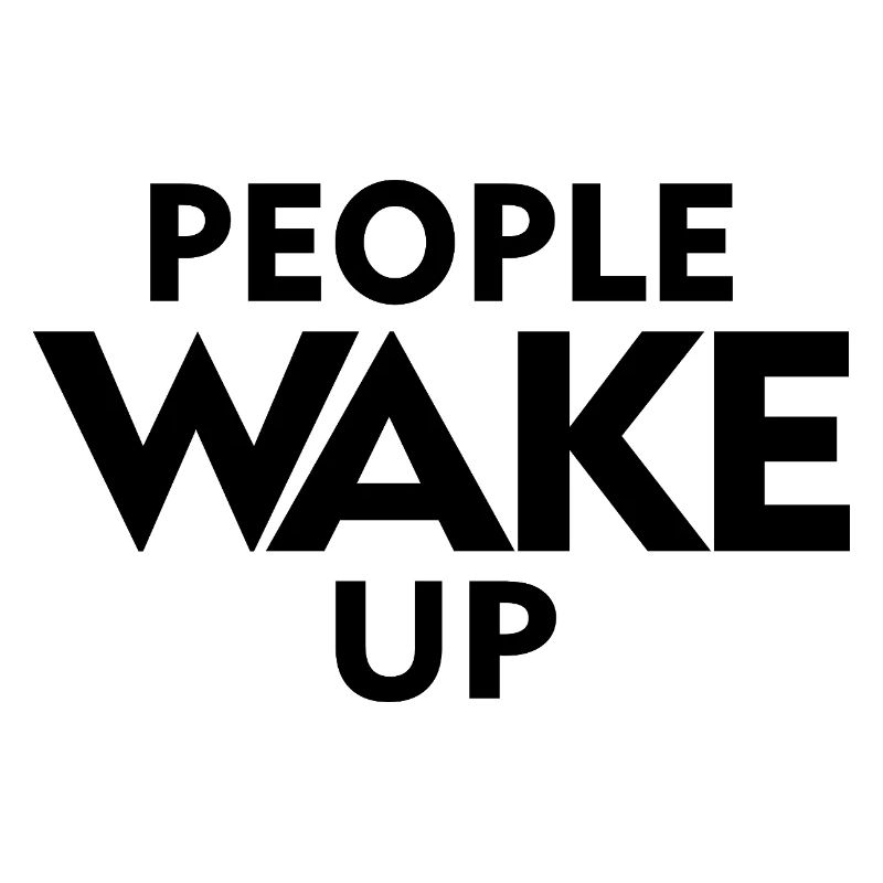 People Wake Up – Wach auf Statement Shirt