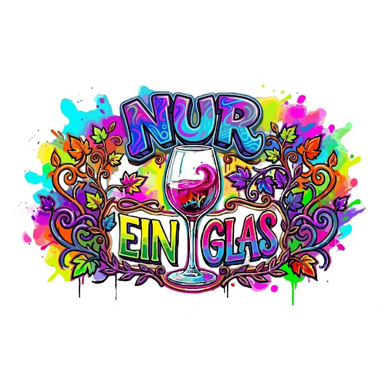 Nur ein Glas – bunte Weinkunst