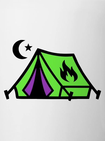 Tent Campfire Festival Icon