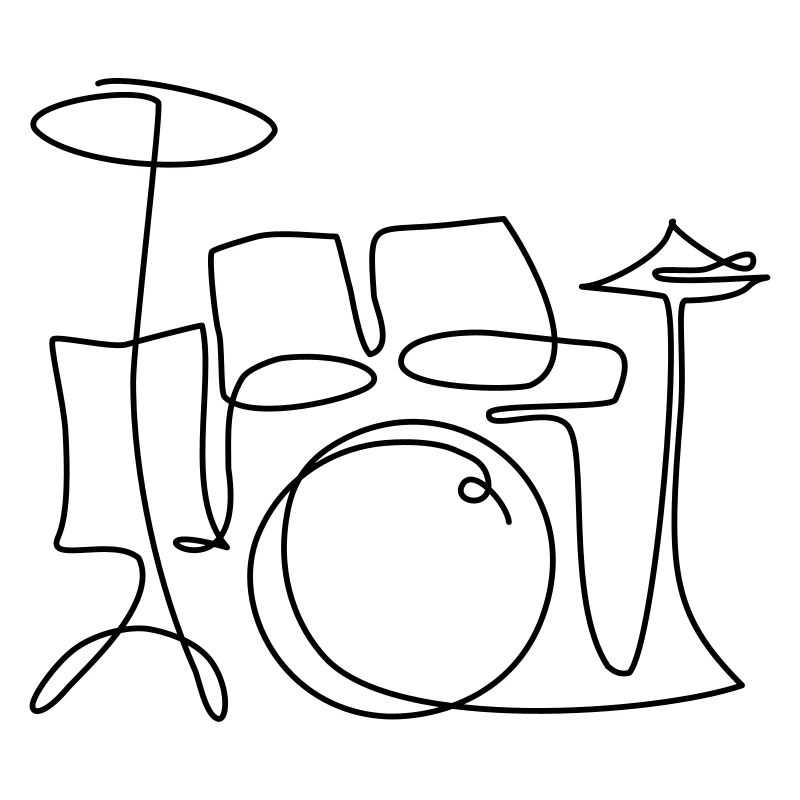 one line drums