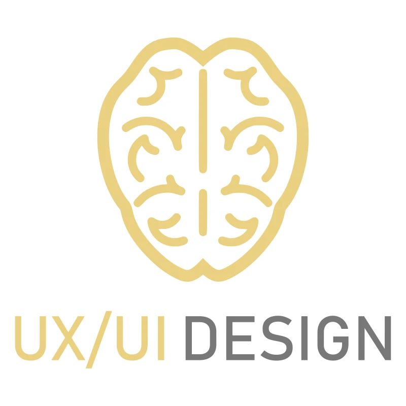UX UI Design Logo Brain Thinking Programming