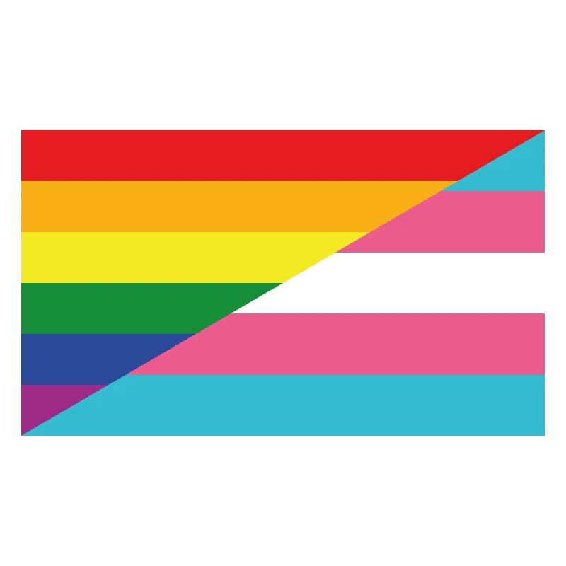Drapeau Rainbow-Trans*