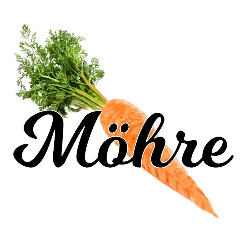 Möhre / schwarze Schrift