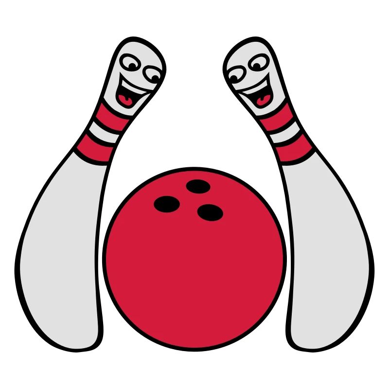 2 Cheeky Comic Bowling Pins