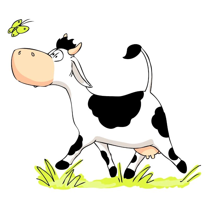 Cow chasing Butterfly