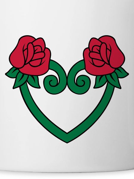 rose flower heart 3c