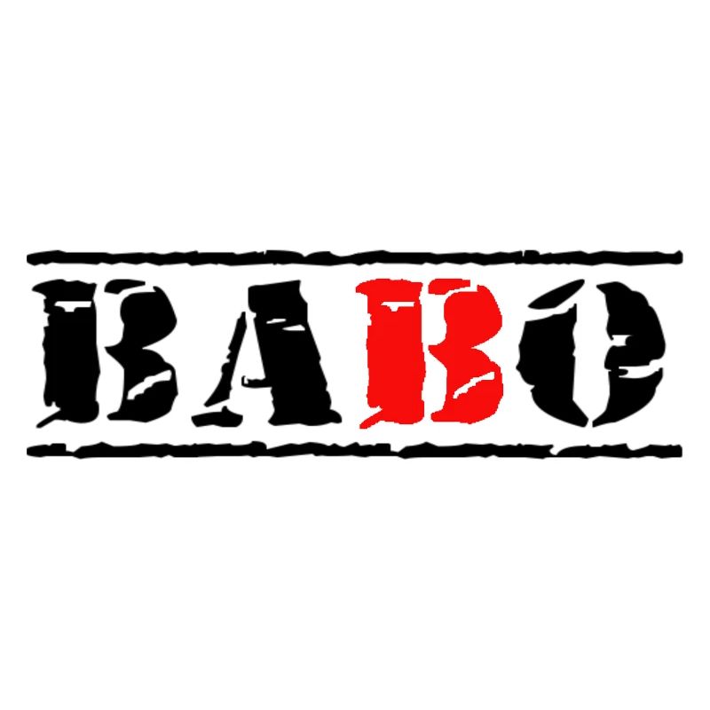 stempel babo schwarz rot