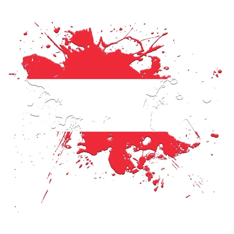 Drapeau de l'Autriche comme une touche de couleur