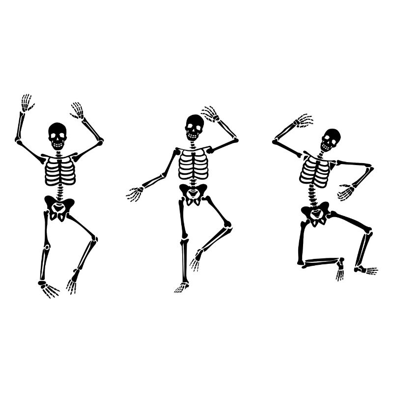 Danseuse danseuse danse squelettes dansant Halloween