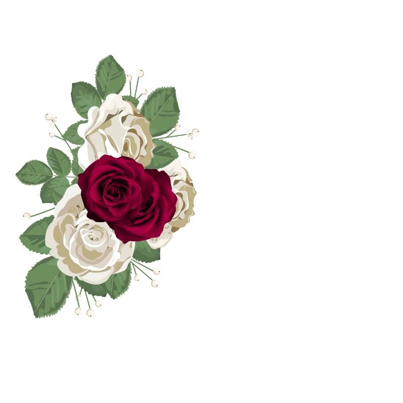 lettre G fleuris (Blanche)