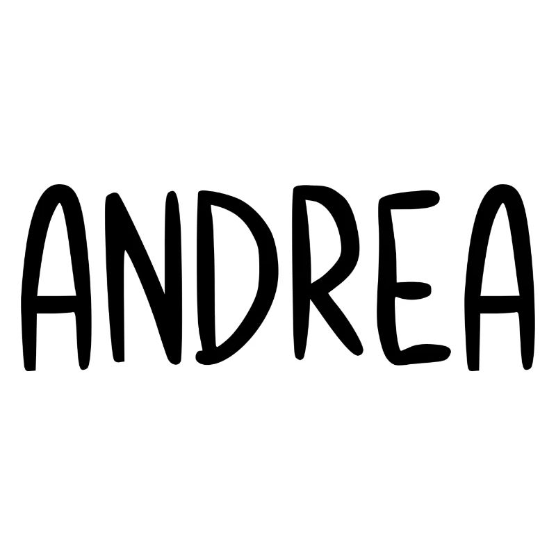 Andrea Benutzerdefinierter Name Schriftart Text Geburtstag