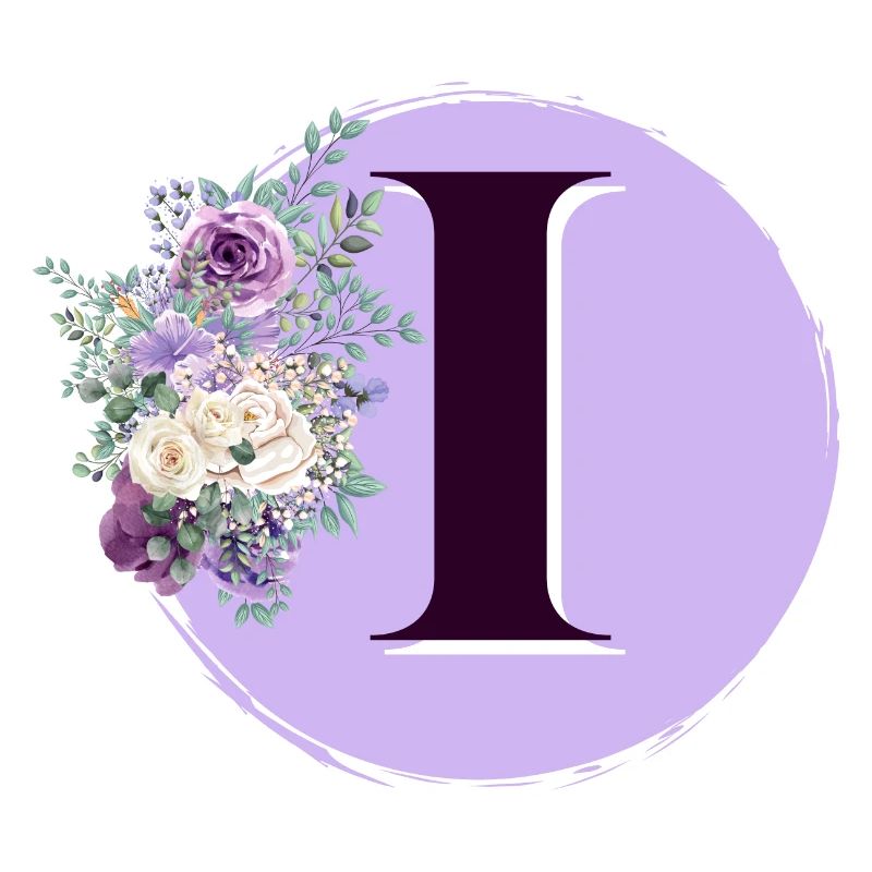 Buchstabe I Blumenkrone