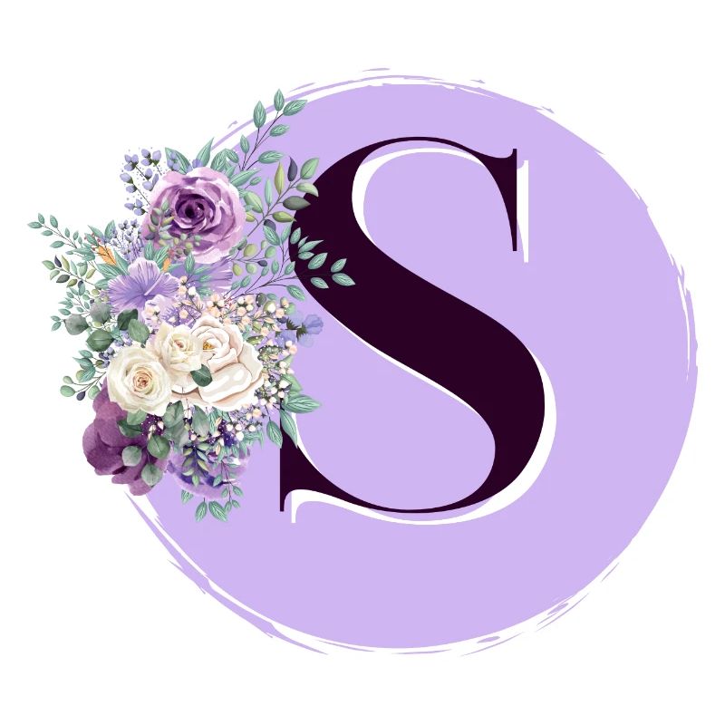 Buchstabe S Krone der Blumen
