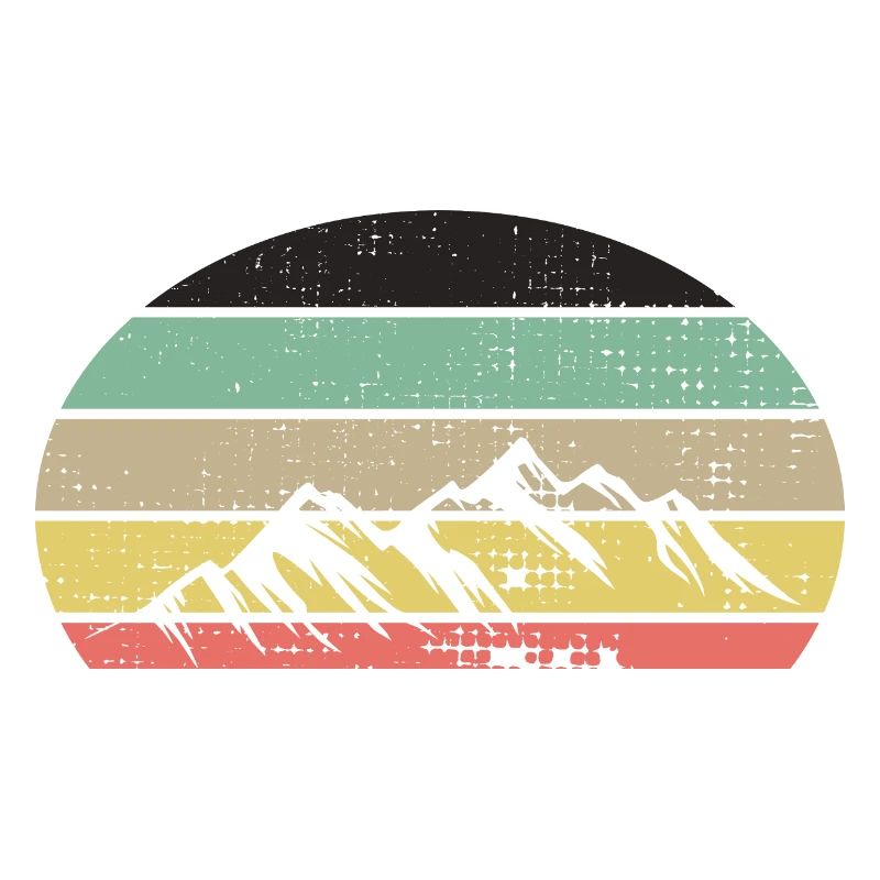 Berge Retrofarben