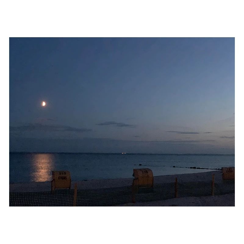 Baltic Sea at night