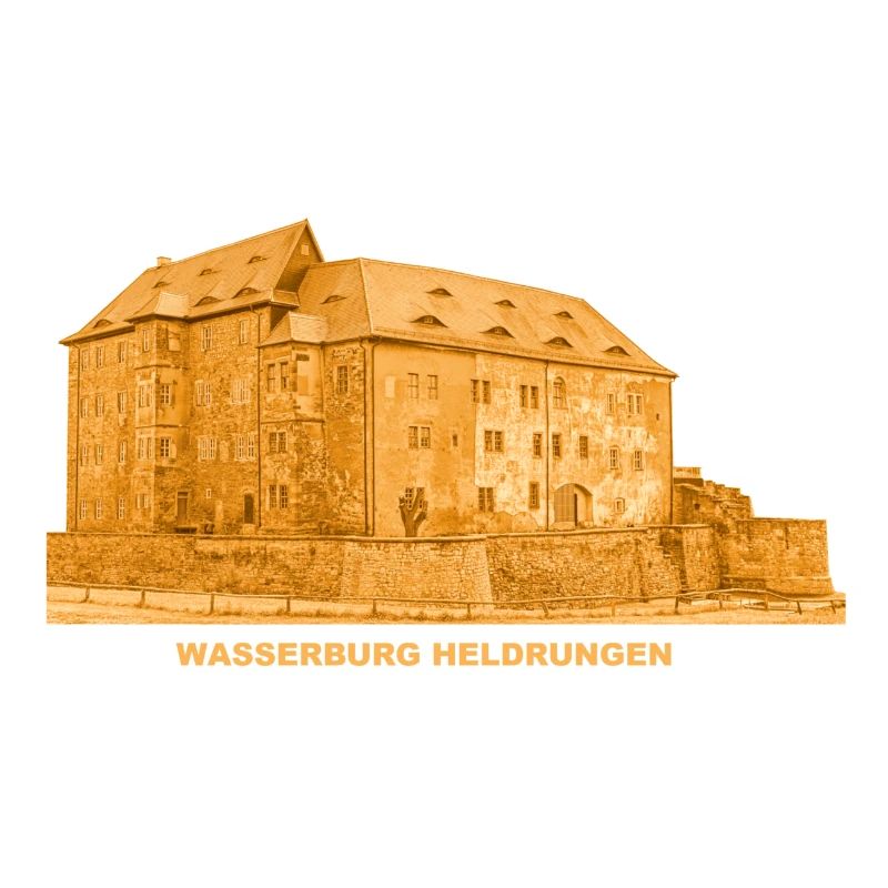 Heldrungen moated castle fortress Thuringia