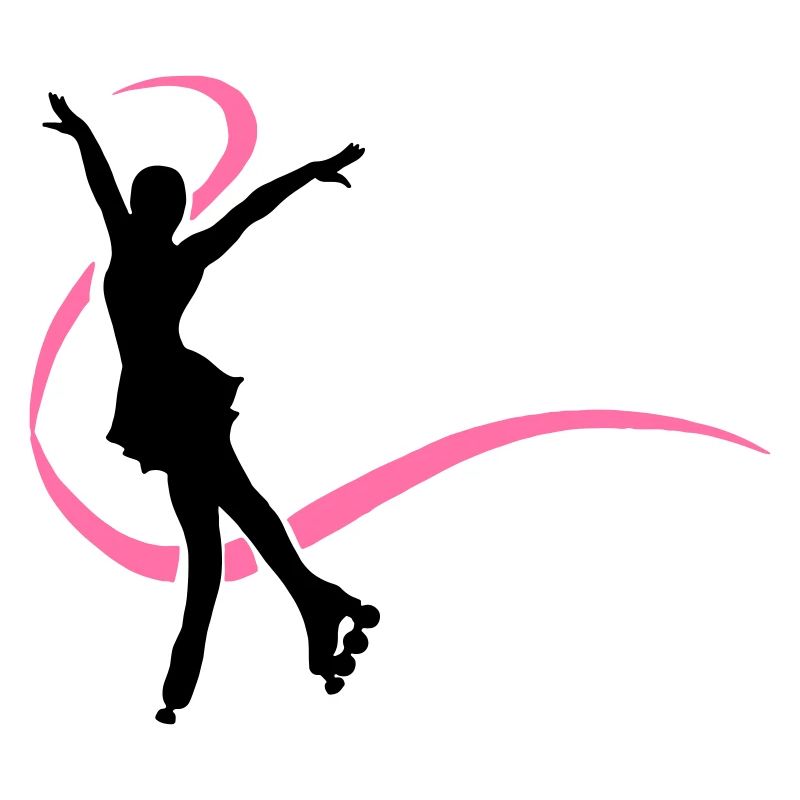 Silhouette patineuse inline