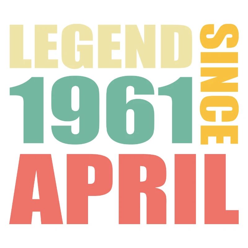 62e anniversaire Avril Né 1961 Idée cadeau
