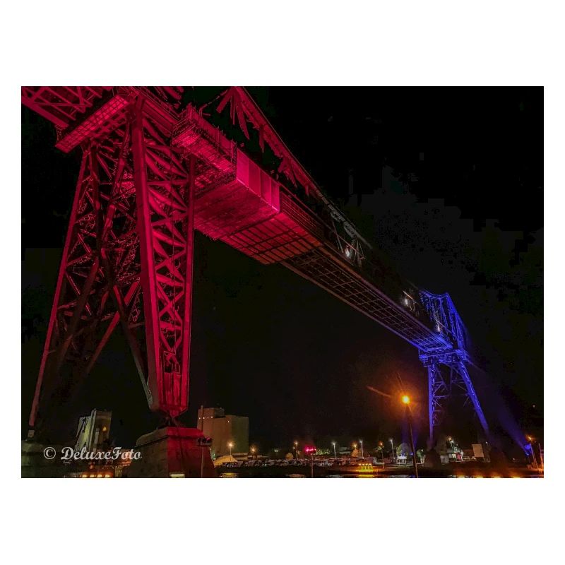 Rendsburger Hochbrücke Beleuchtet