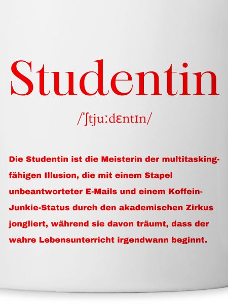 Studentin Definition