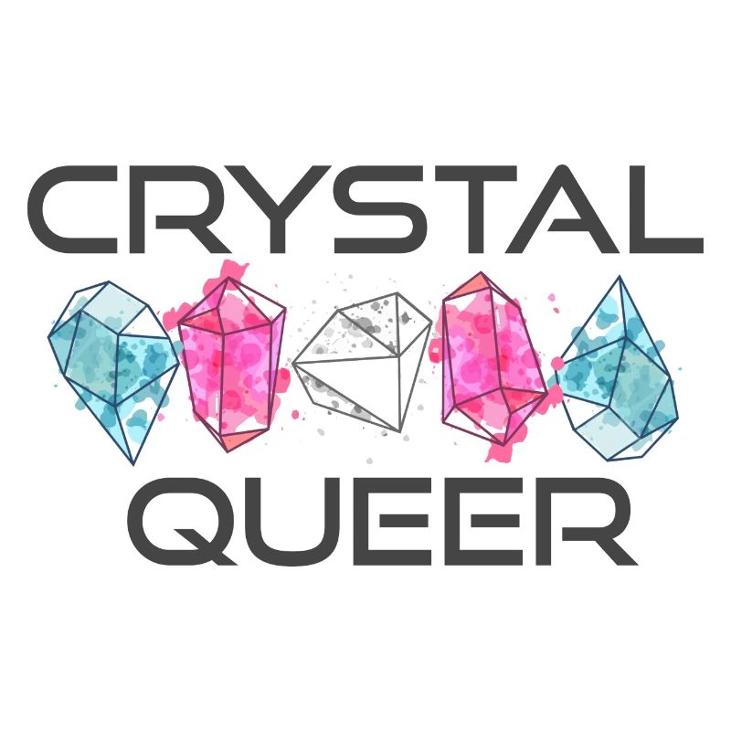 Crystal Queer Trans Pride Regenbogen Kristalle