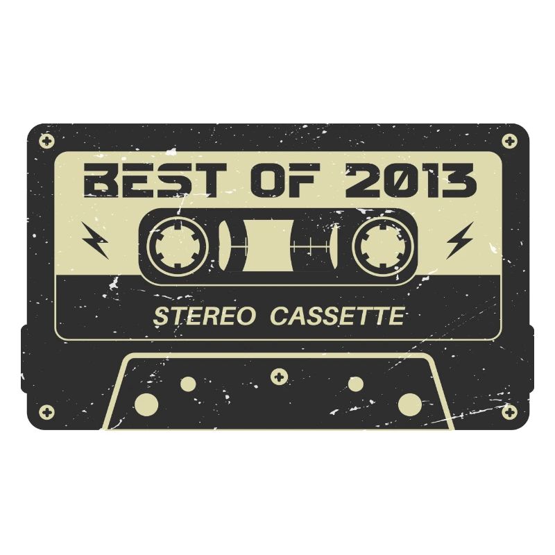 Retro Kassette 2013 vintage 2013 Geburtstag 2013