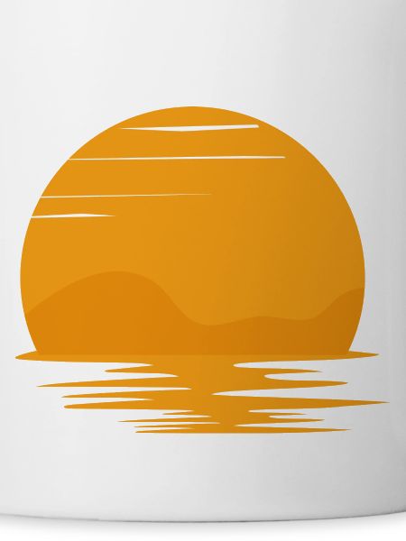 Retro Sunset Rays Wavy