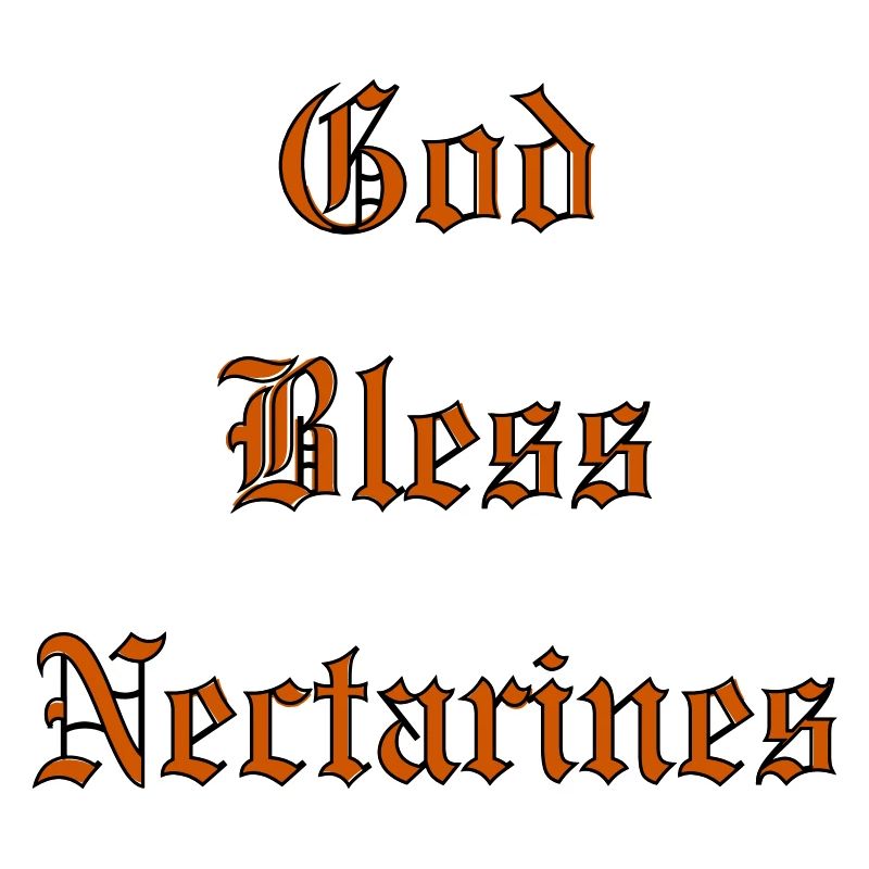 Que Dieu bénisse les nectarines