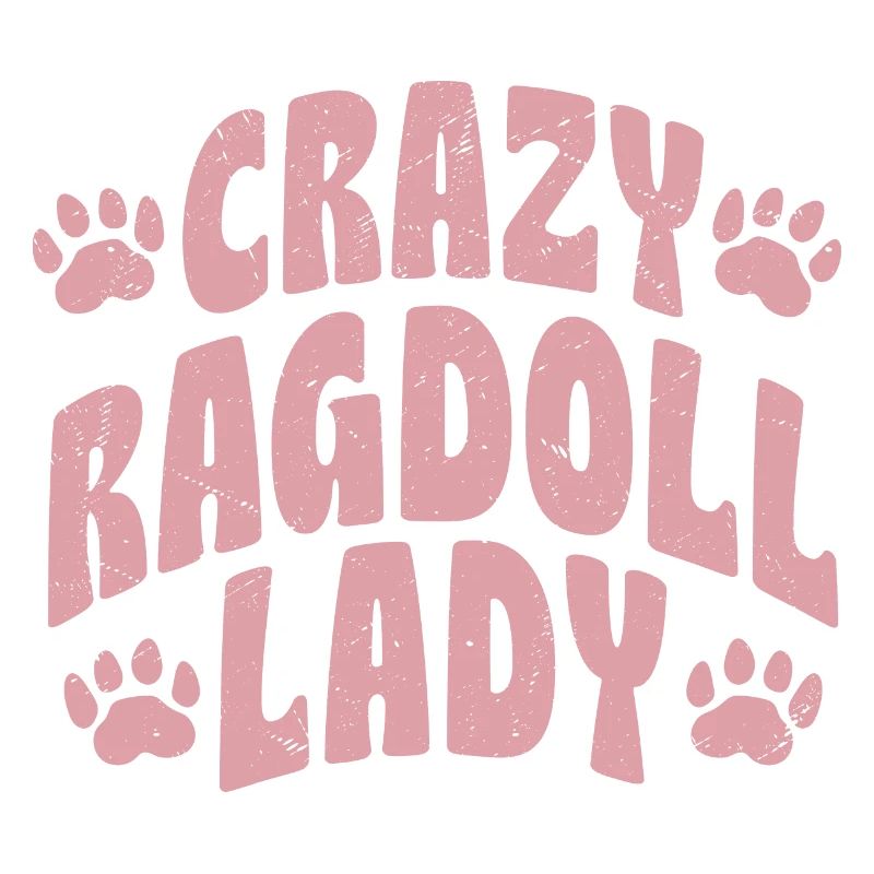 Crazy Ragdoll Lady Chat Chaton Mère