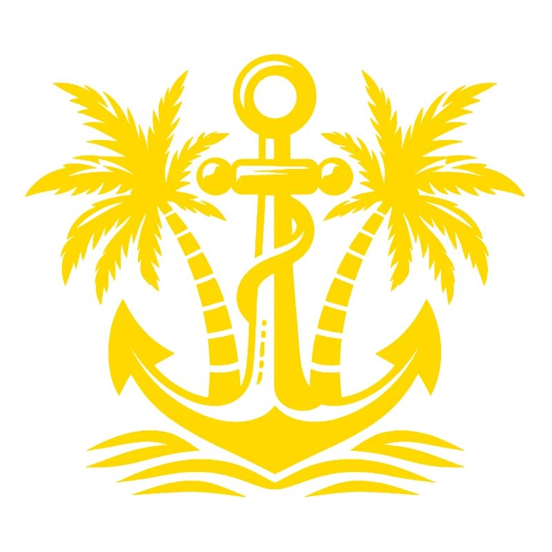 Ancre avec logo palmier