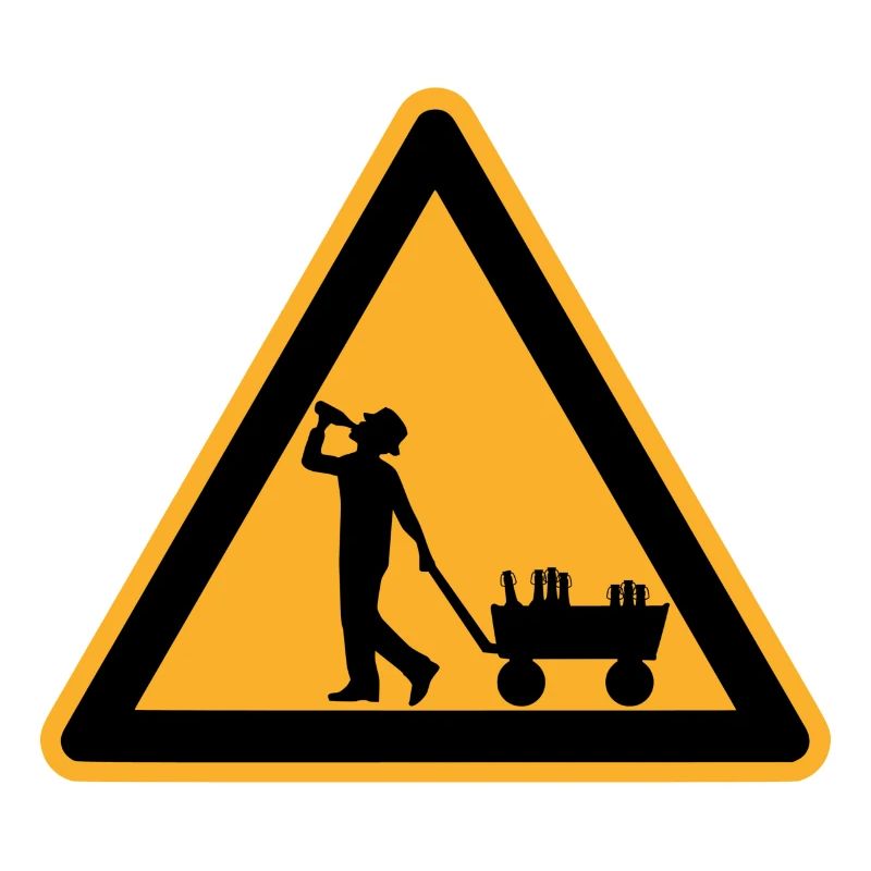 Vatertag Warnschild