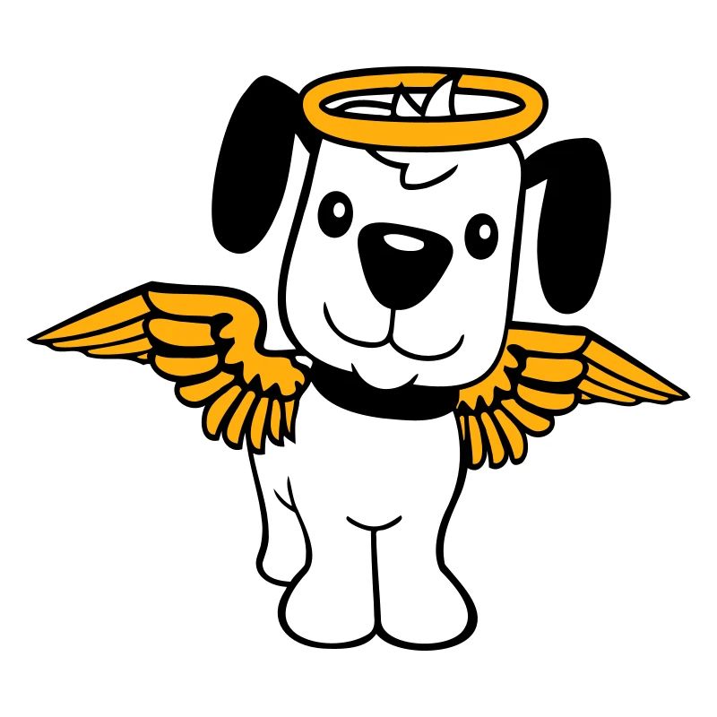 Hund Engel Heiligenschein Flügel Himmel Engelchen