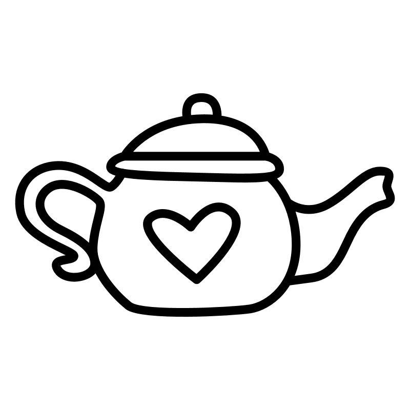 Teekanne mit Tee