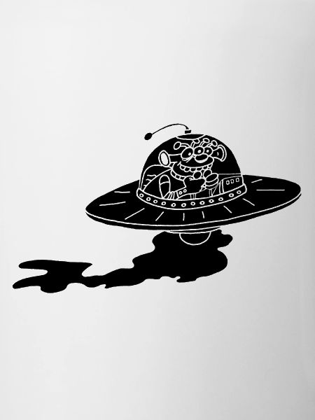 Alien Spaceship (Black)