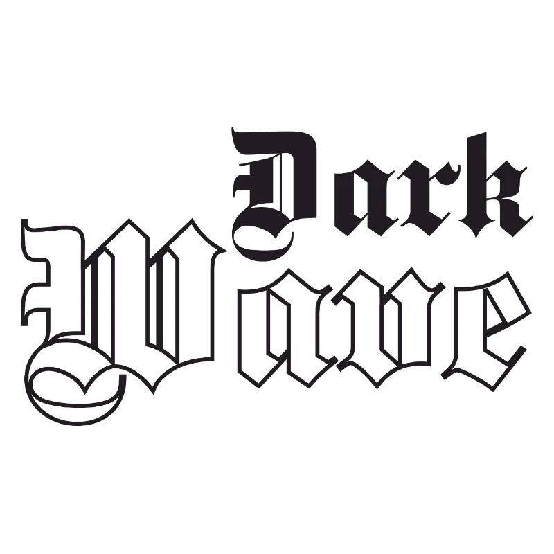 Dark Wave music Gothic Typography