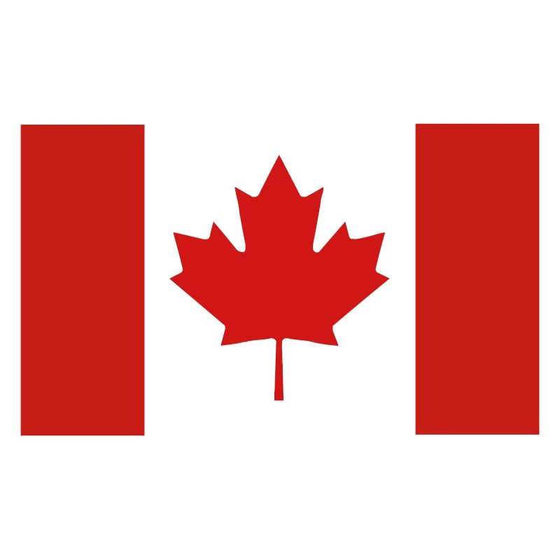 Red Maple Leaf Canada Flag
