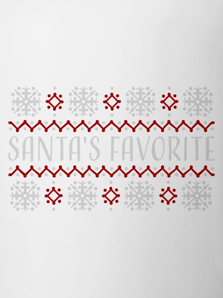 Santa's Favorite Weihnachtspullover Schneeflocken