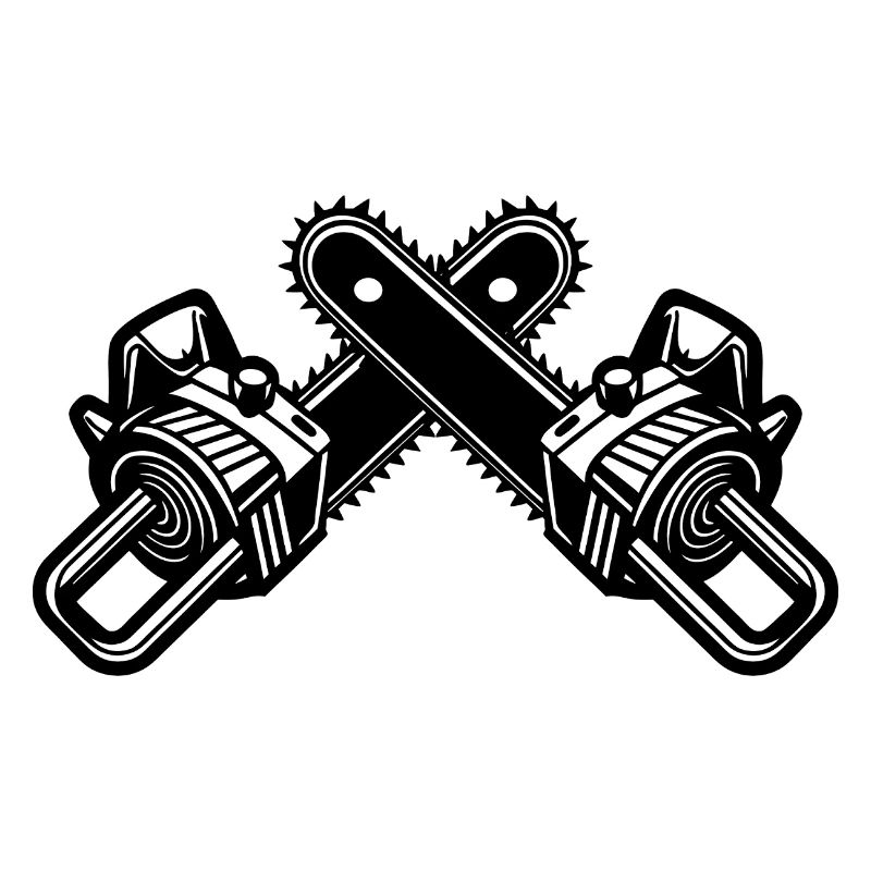 Crossed Chainsaws