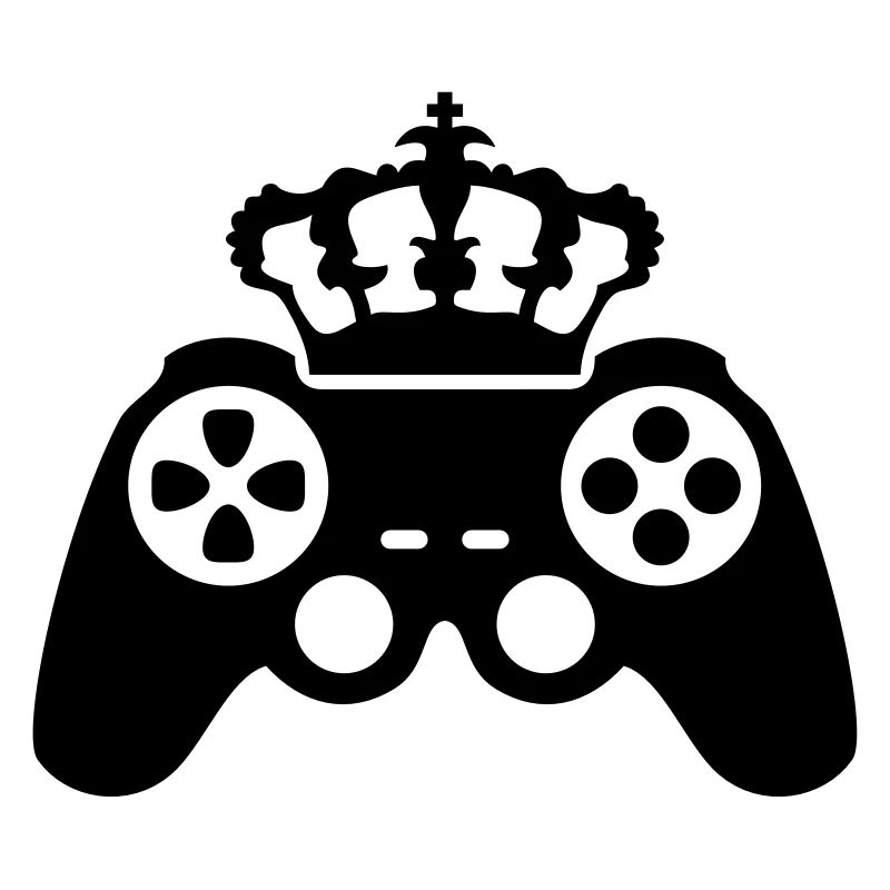 gamer king krone true controller logo könig 8 bit