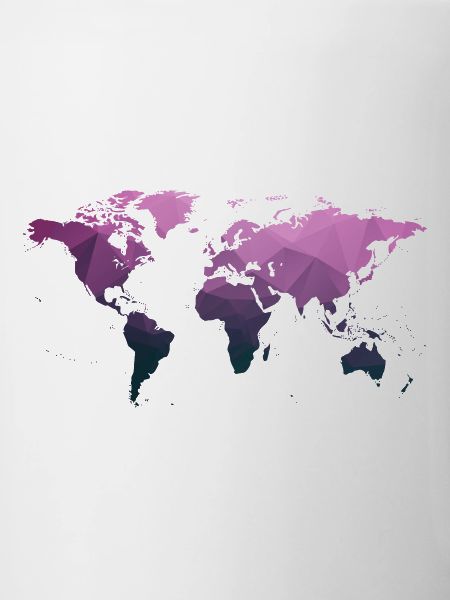Carte du monde "Triangle"