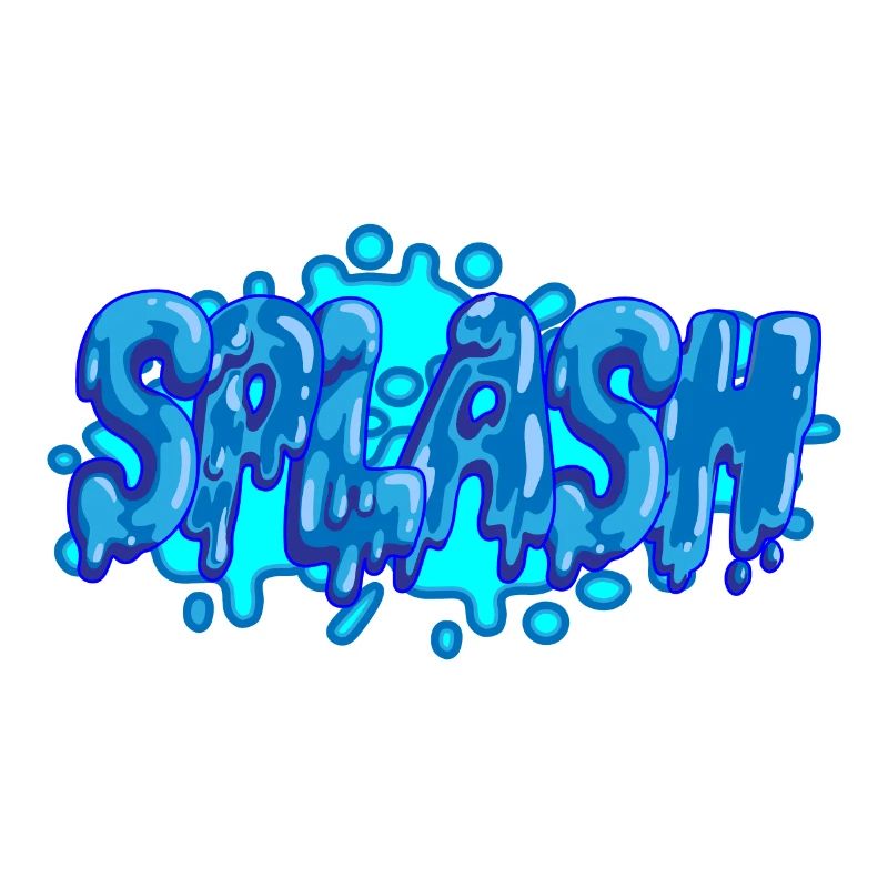 Splash graffiti lettrage