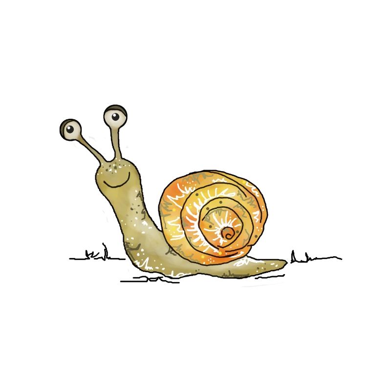 Escargot drôle