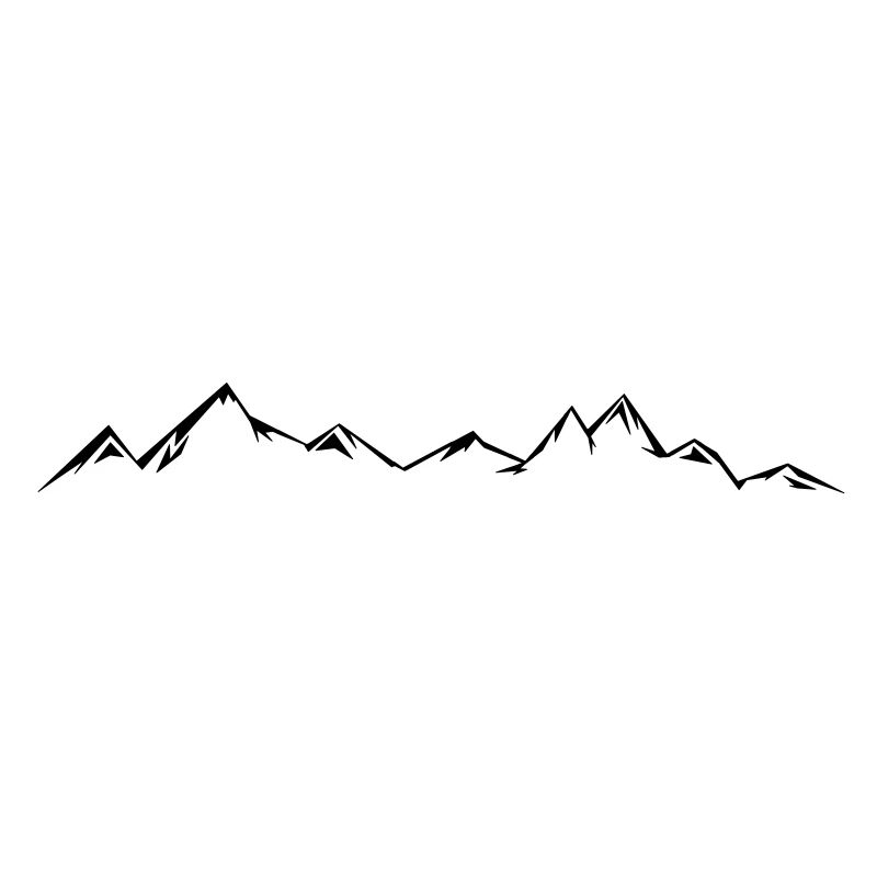 BERGE Mountains Landscape Silhouette