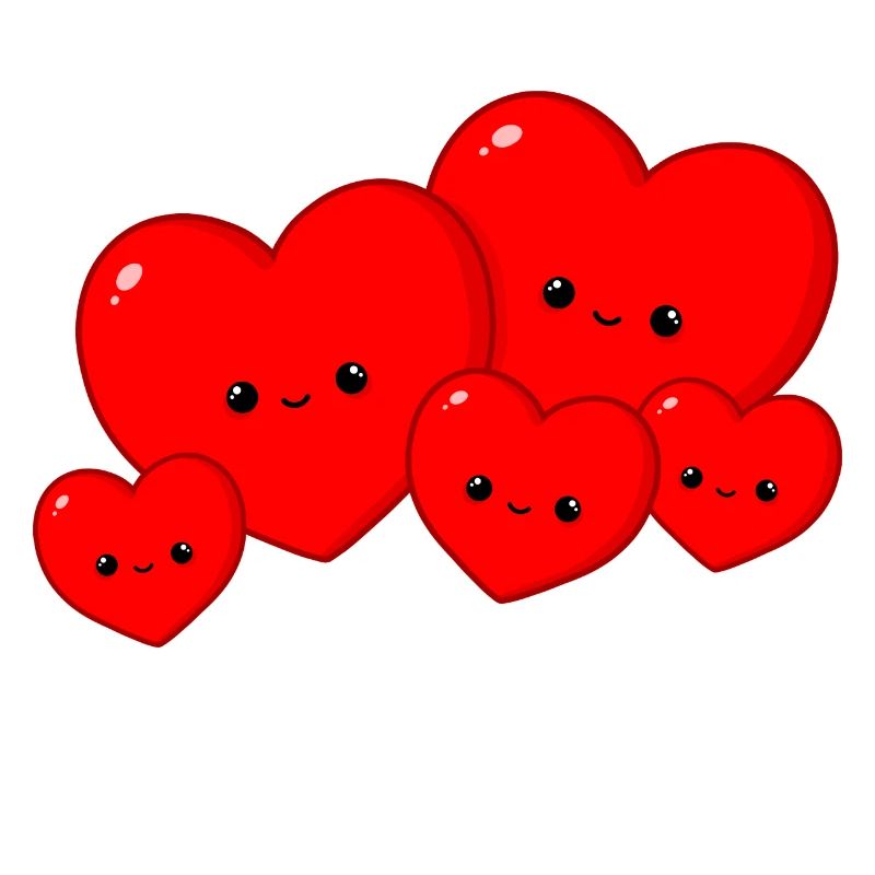 Coeurs - famille