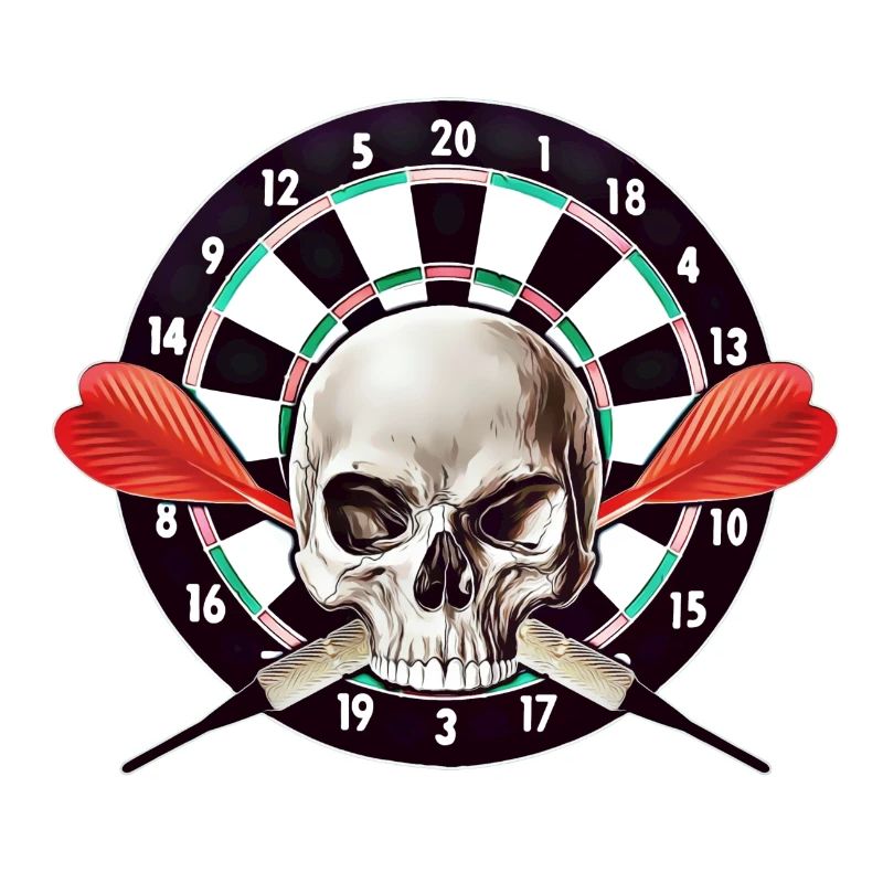 crâne de fléchettes