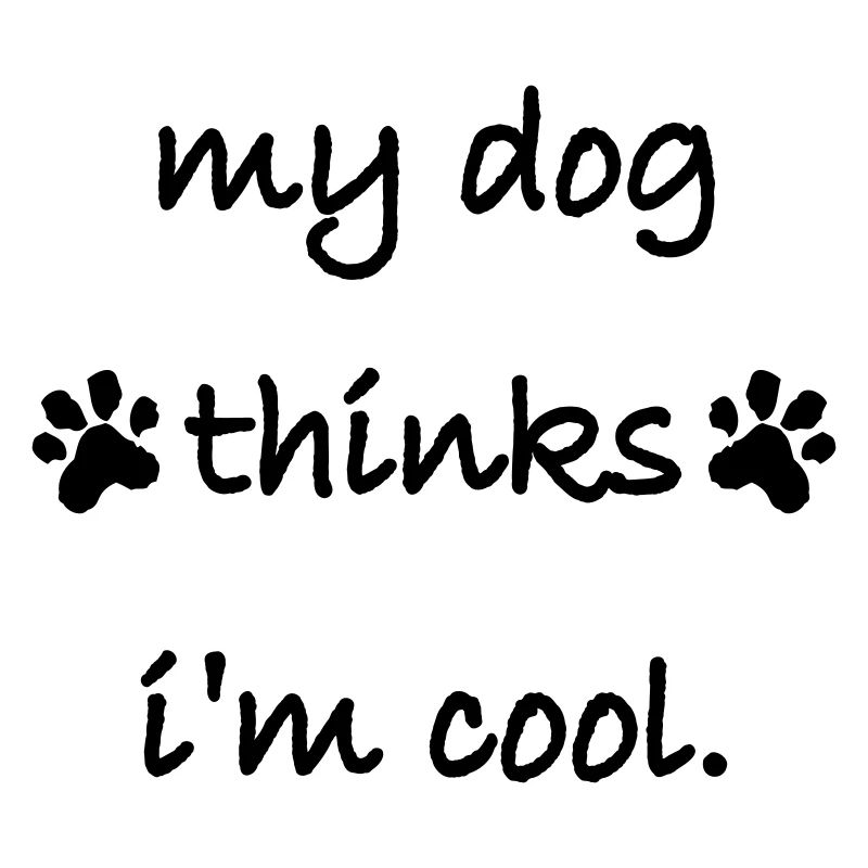 Dog thinks in the cool
