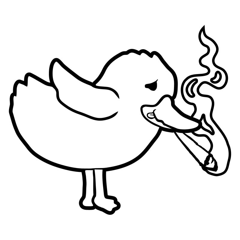 Weed Joint Smoking Chick